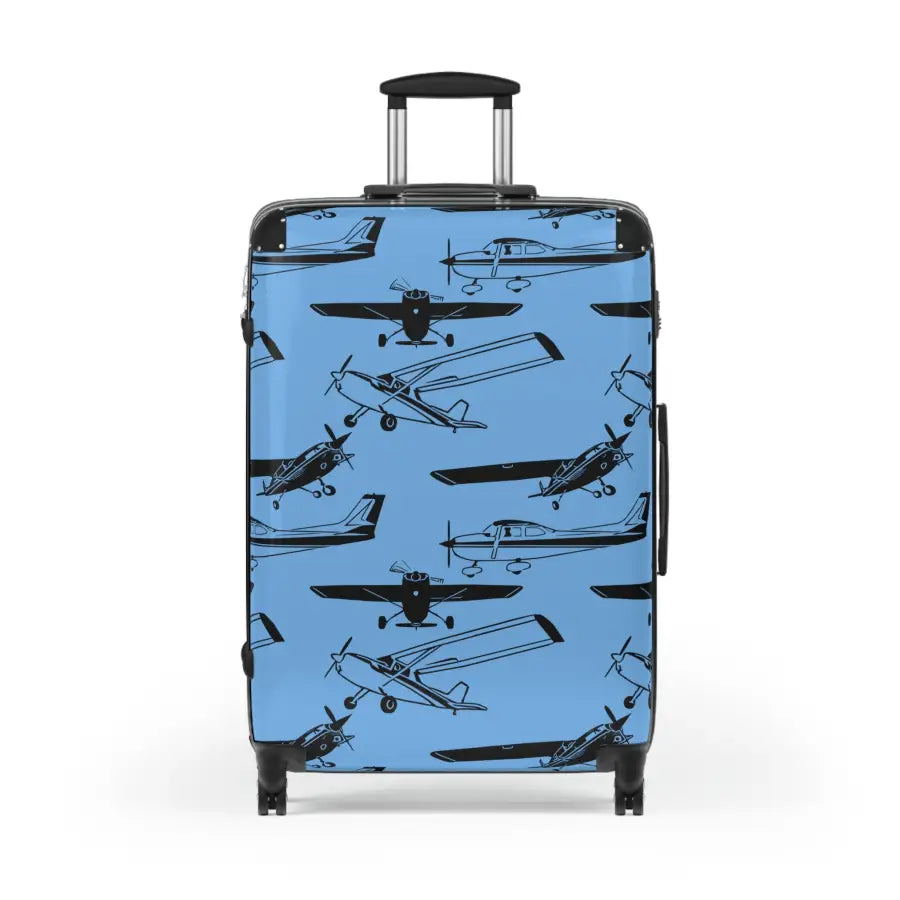 Aviator Print Carry-On Suitcase - Perfect for Travel Enthusiasts - Bags - Pilot gifts - WWII warbird t-shirt