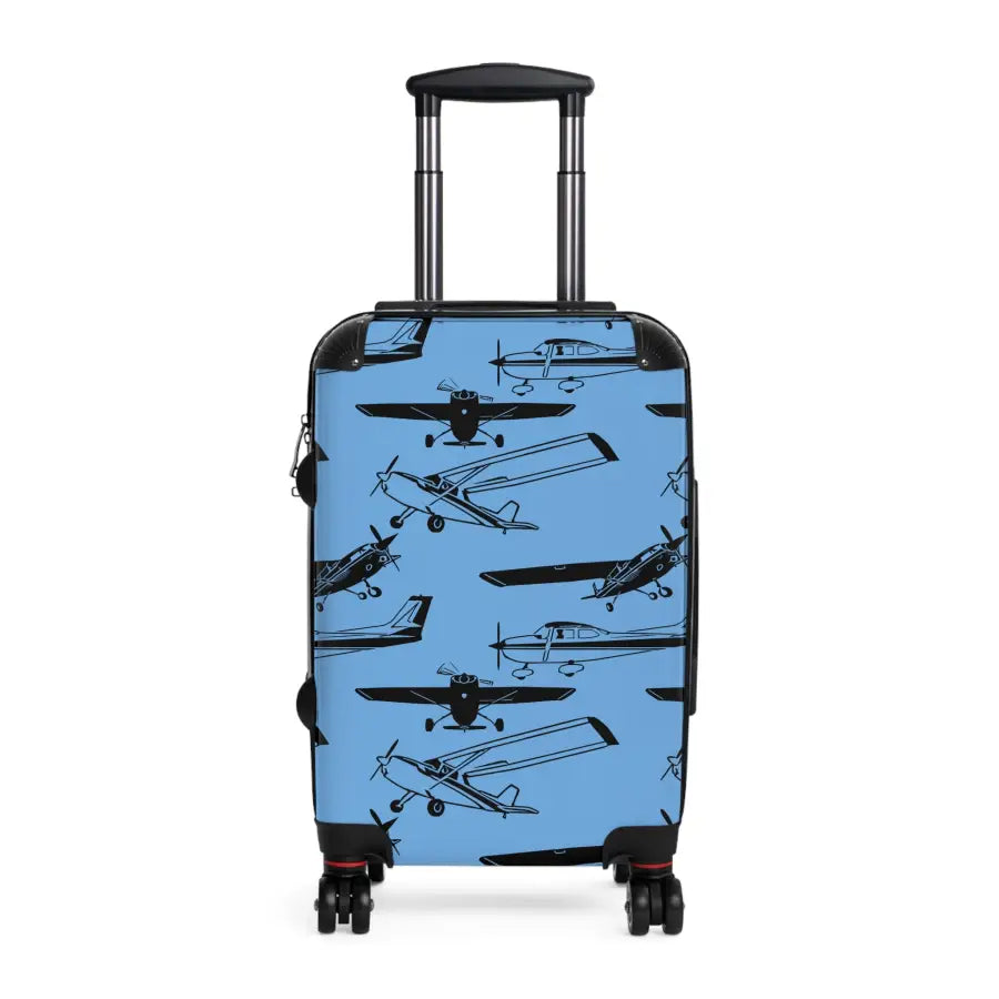 Aviator Print Carry-On Suitcase - Perfect for Travel Enthusiasts - Bags - Pilot gifts - WWII warbird t-shirt