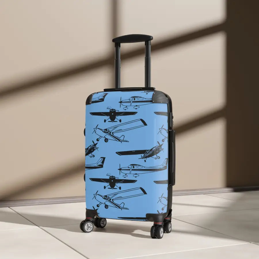 Aviator Print Carry-On Suitcase - Perfect for Travel Enthusiasts - Bags - Pilot gifts - WWII warbird t-shirt