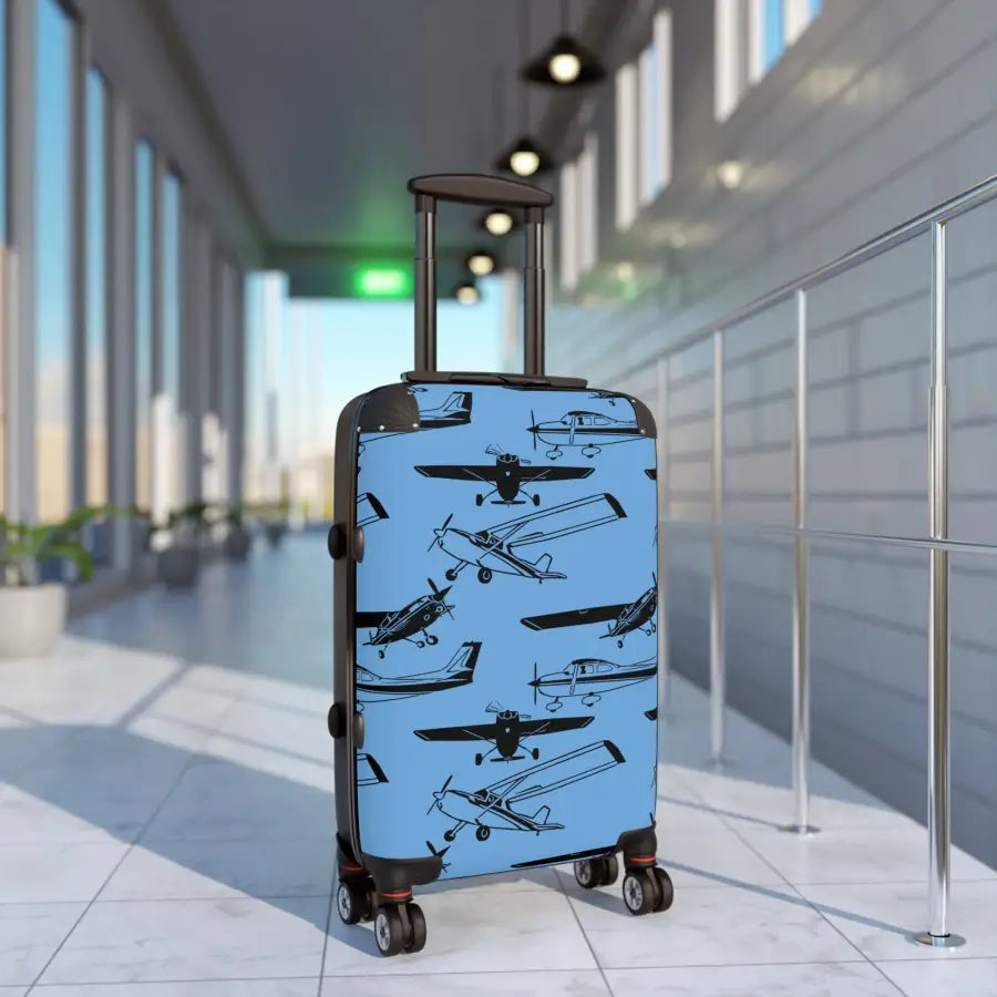 Aviator Print Carry-On Suitcase - Perfect for Travel Enthusiasts - Bags - Pilot gifts - WWII warbird t-shirt
