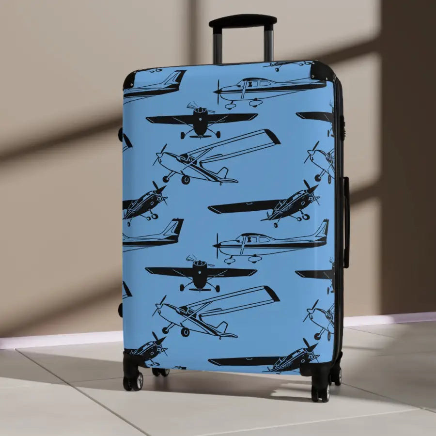 Aviator Print Carry-On Suitcase - Perfect for Travel Enthusiasts - Bags - Pilot gifts - WWII warbird t-shirt