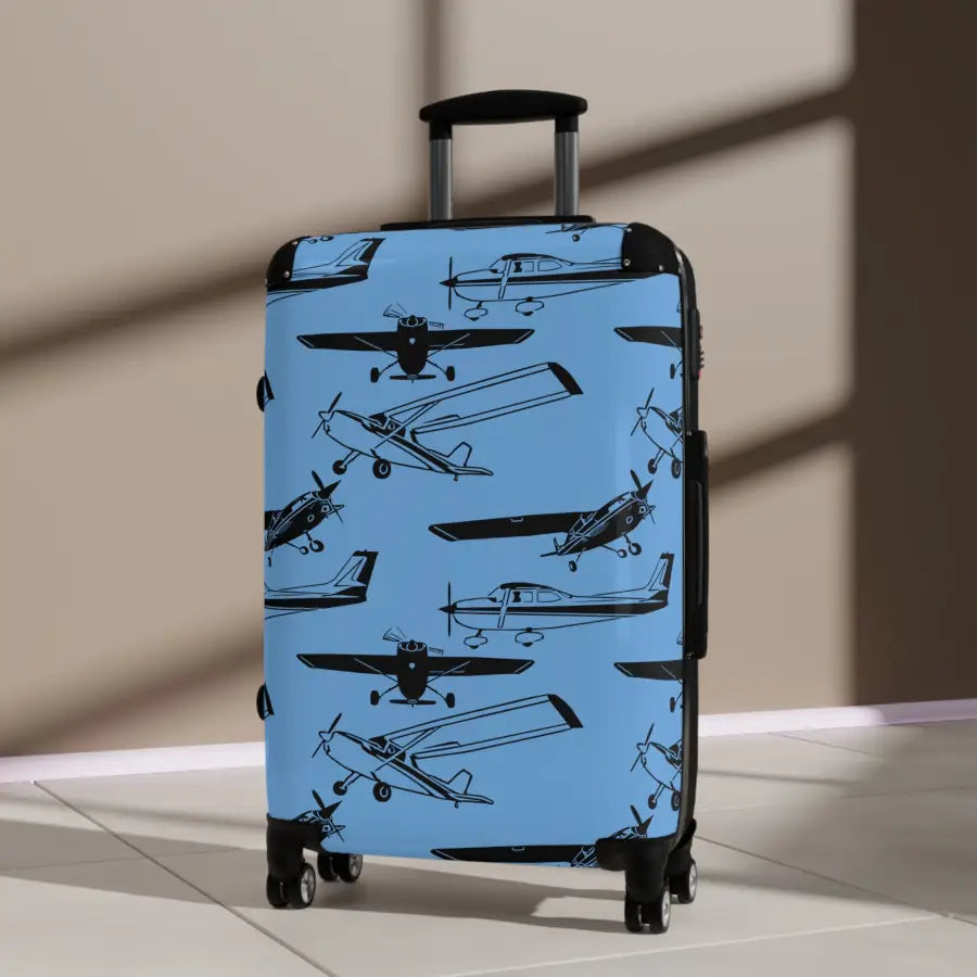 Aviator Print Carry-On Suitcase - Perfect for Travel Enthusiasts - Bags - Pilot gifts - WWII warbird t-shirt