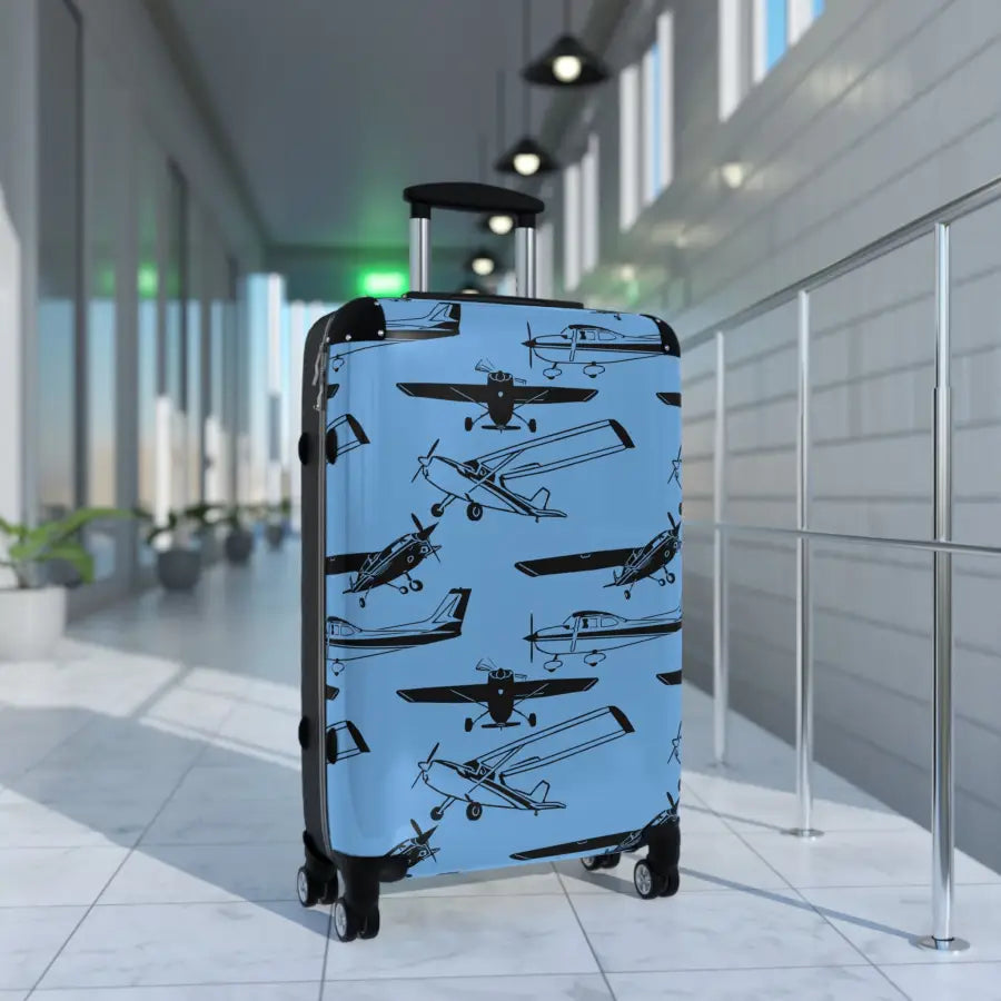 Aviator Print Carry-On Suitcase - Perfect for Travel Enthusiasts - Bags - Pilot gifts - WWII warbird t-shirt