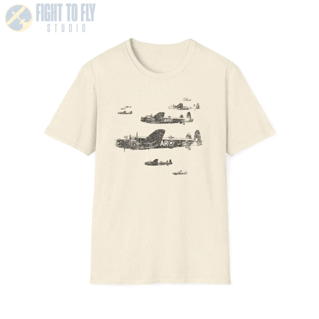 Avro Lancaster “Formation Power” WWII T-Shirt - Pilot gifts - warbird t-shirt