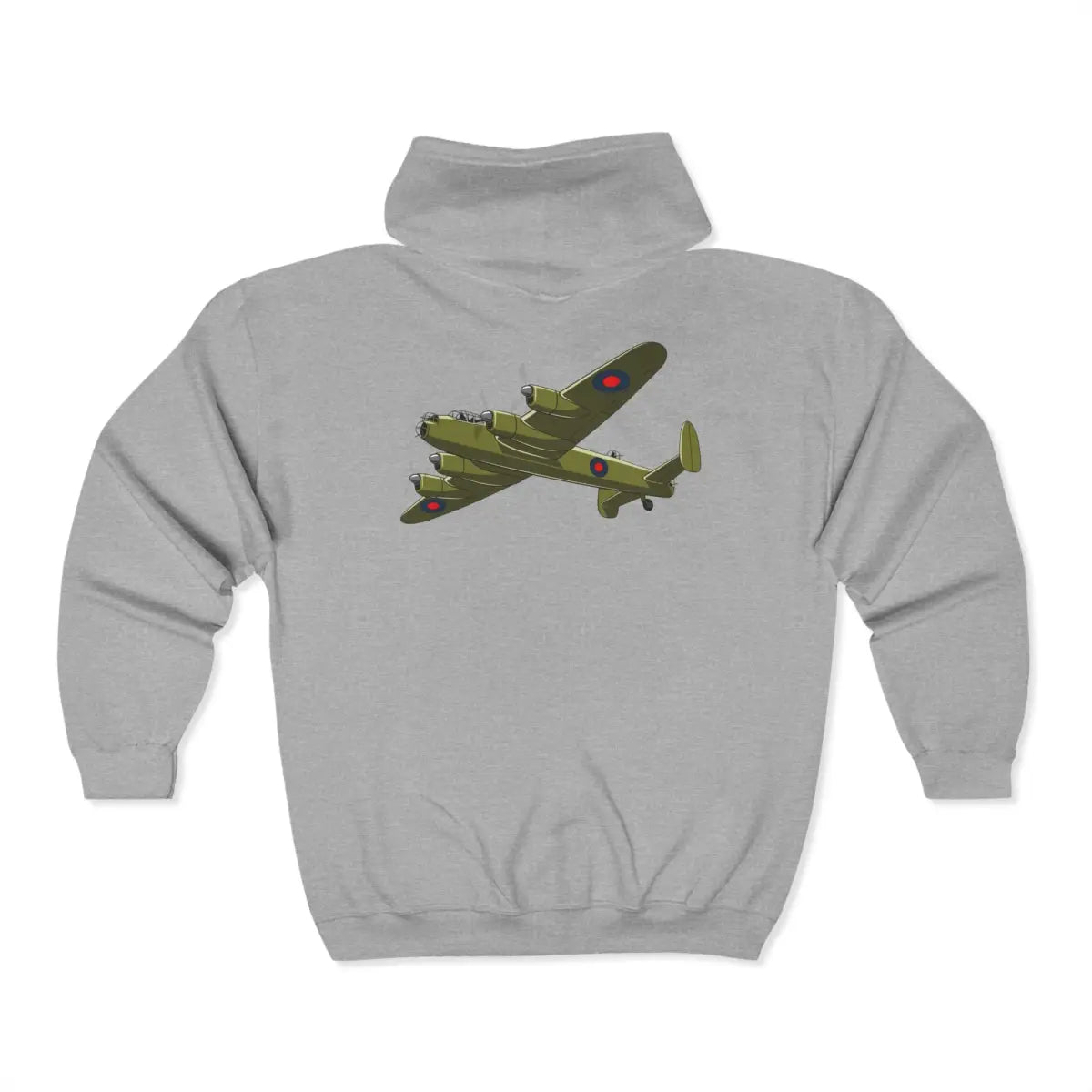 Avro Lancaster Full Zip Hoodie - Gifts for pilots - Aviation apparel