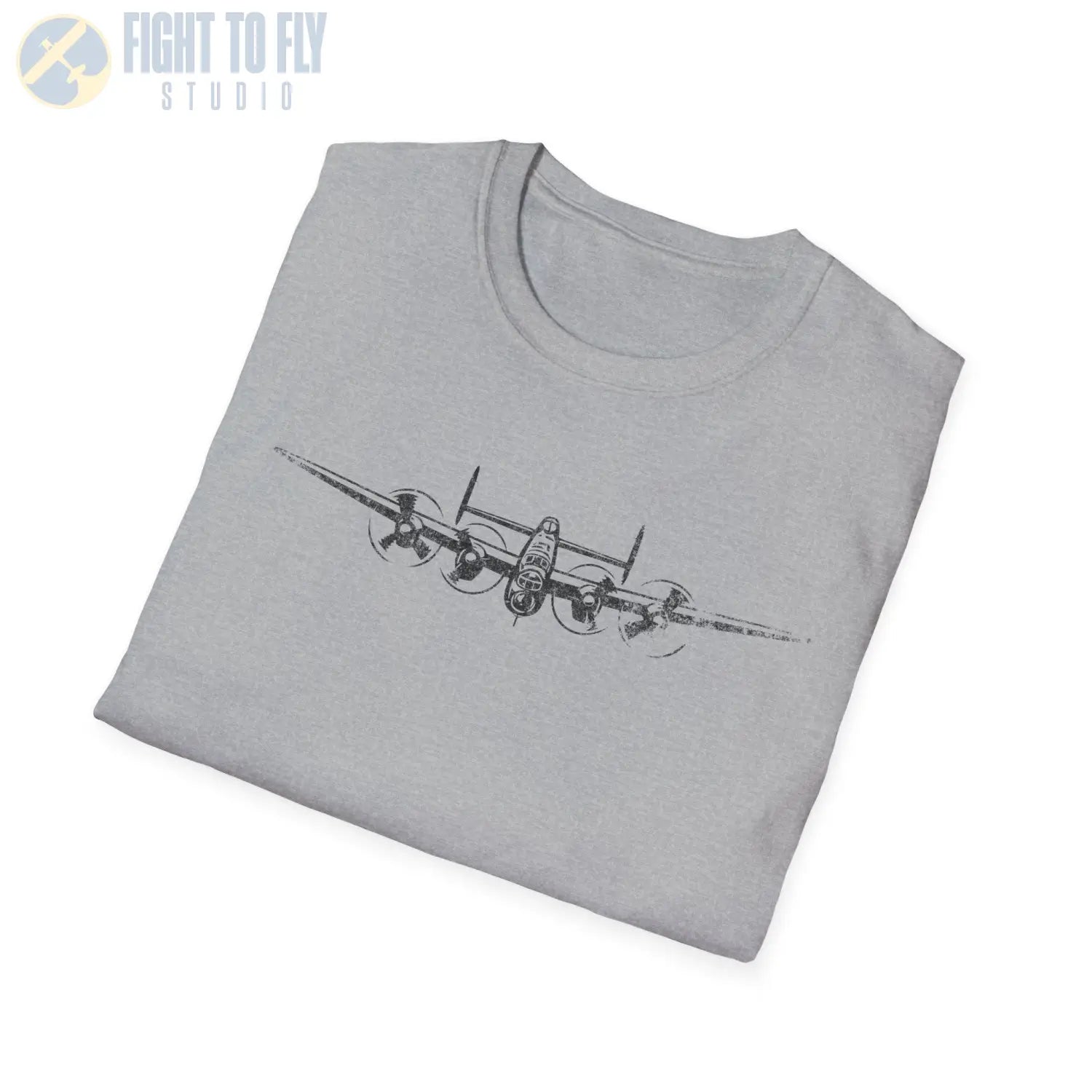 Avro Lancaster “Head-On Power” WWII T-Shirt - Pilot gifts - warbird t-shirt