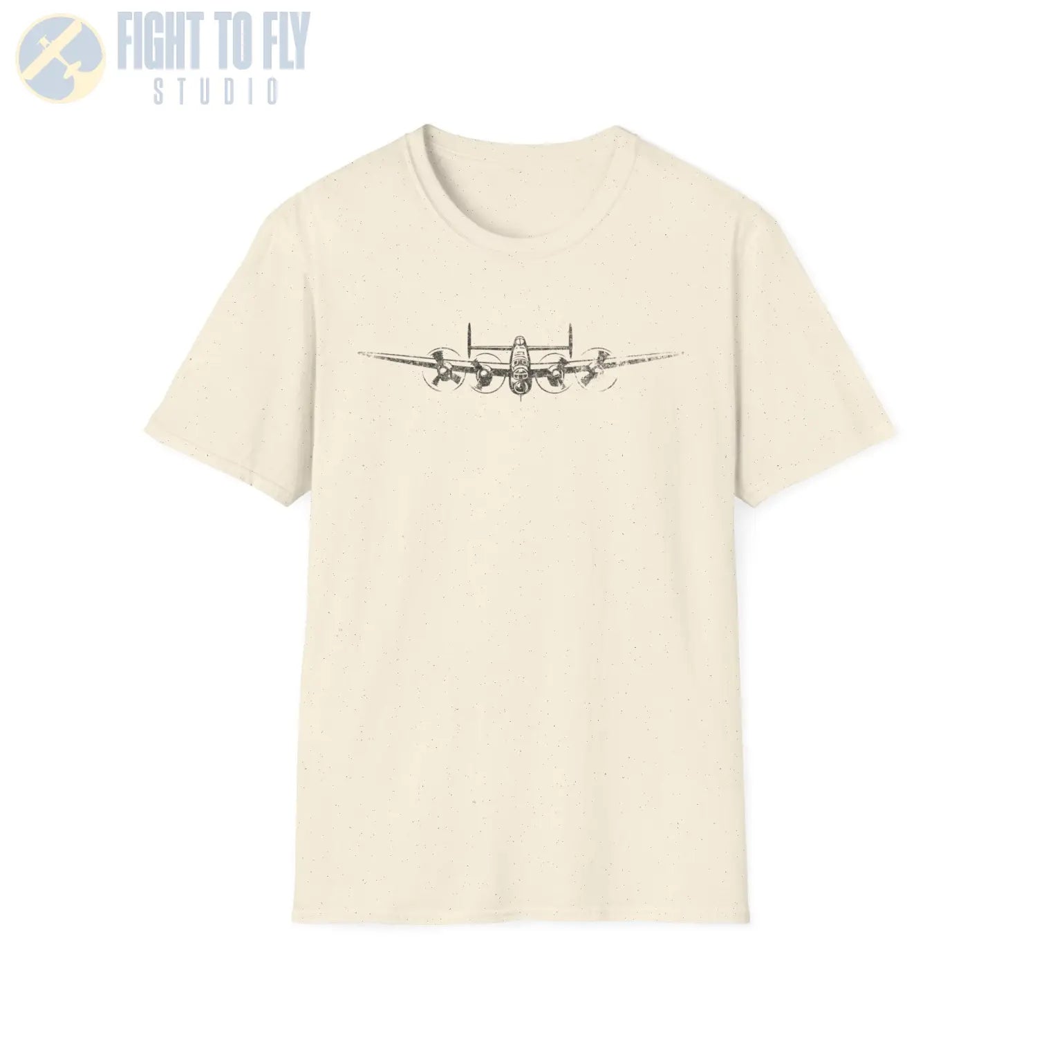 Avro Lancaster “Head-On Power” WWII T-Shirt - Pilot gifts - warbird t-shirt