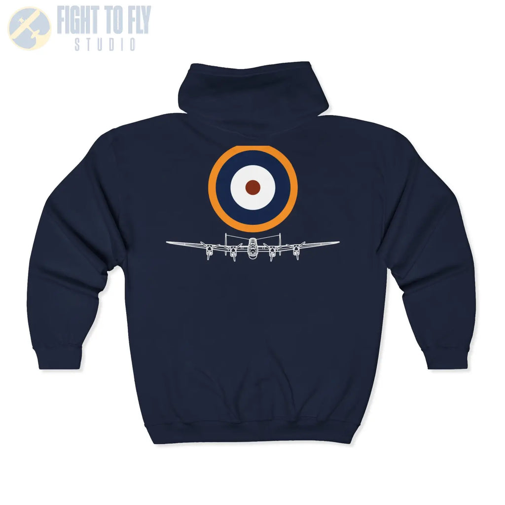 Avro Lancaster Heritage Zip Hoodie - Pilot gifts - WWII warbird t-shirt
