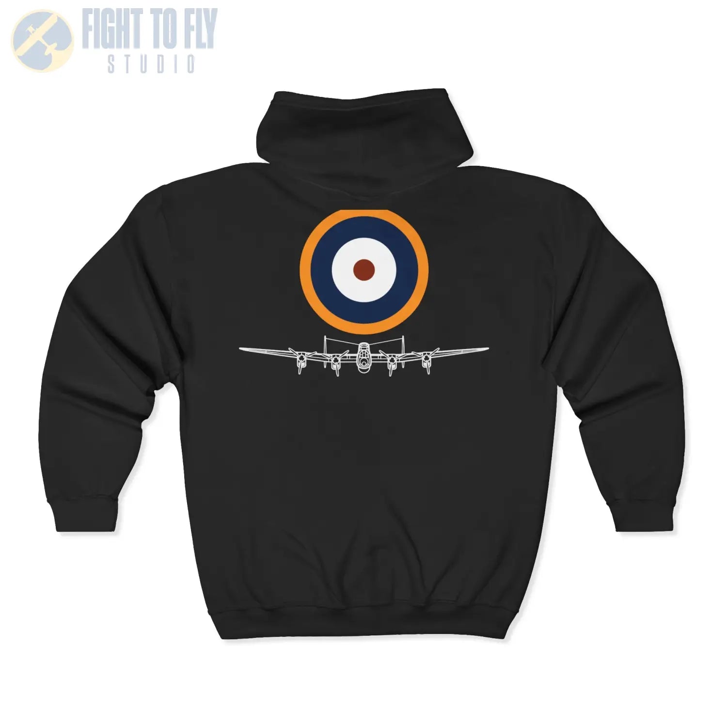 Avro Lancaster Heritage Zip Hoodie - Pilot gifts - WWII warbird t-shirt