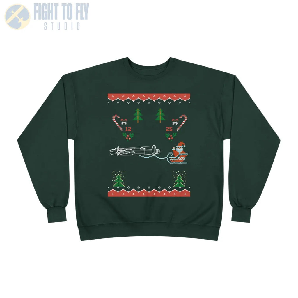 Avro Lancaster “Yuletide Heavy Hauler” Sweatshirt - Pilot gifts - WWII warbird t-shirt