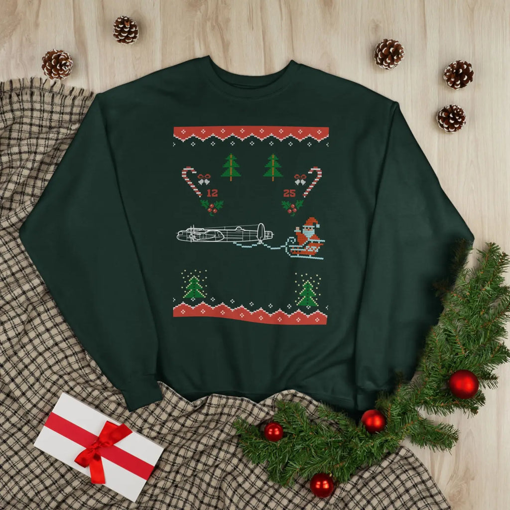 Avro Lancaster “Yuletide Heavy Hauler” Sweatshirt - Pilot gifts - WWII warbird t-shirt