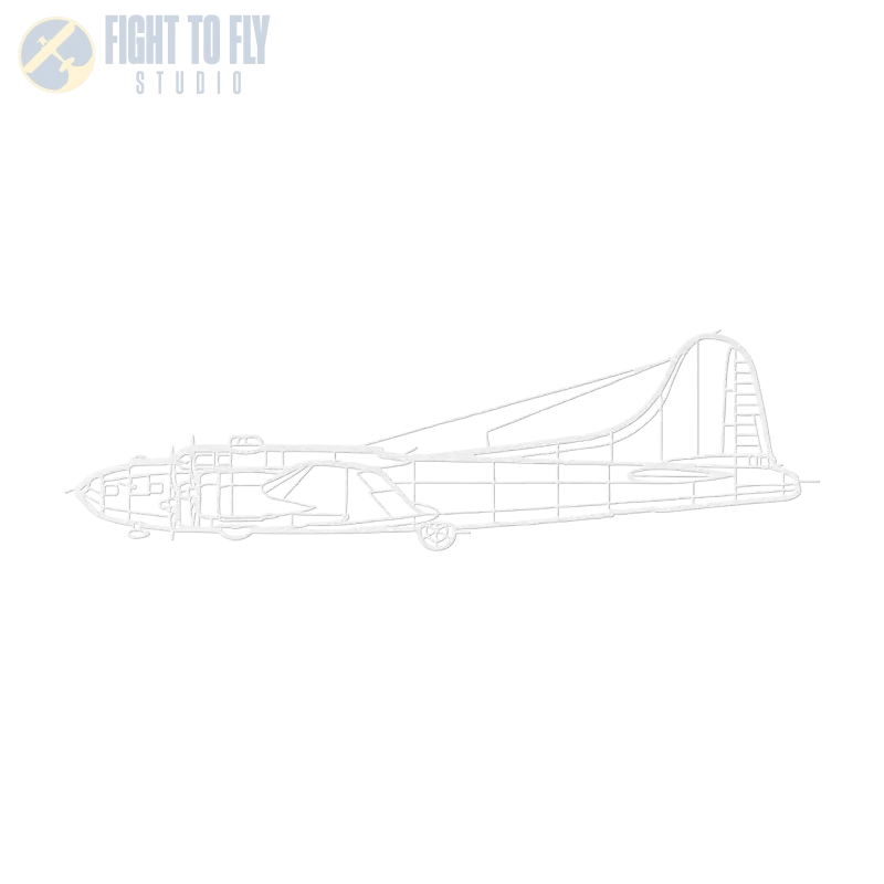 B-17 Die Cut Metal Wall Art - Sign - Pilot gifts - WWII warbird t-shirt