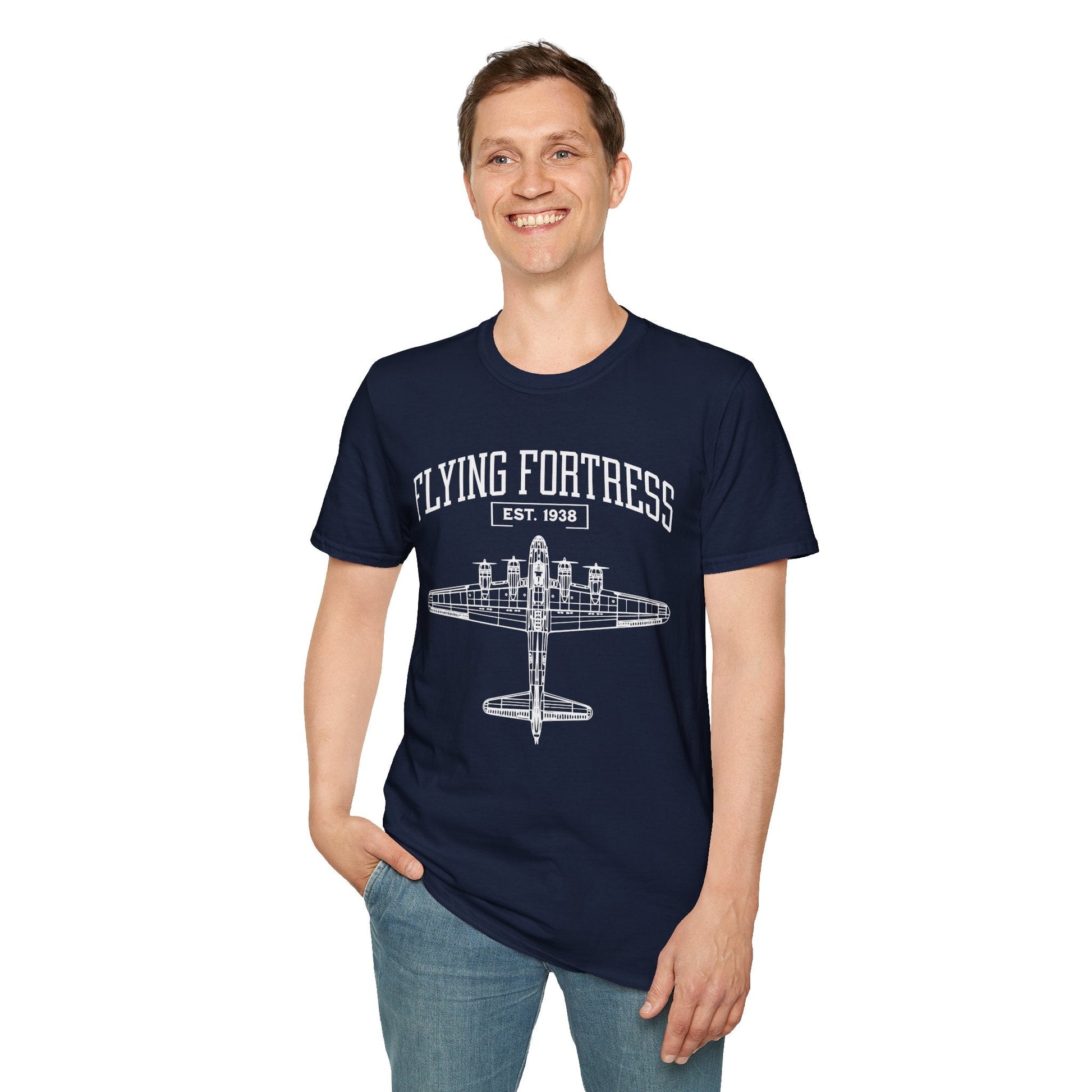 B 17 Flying Fortress Premium WWII T Shirt Pilot gifts warbird t shirt