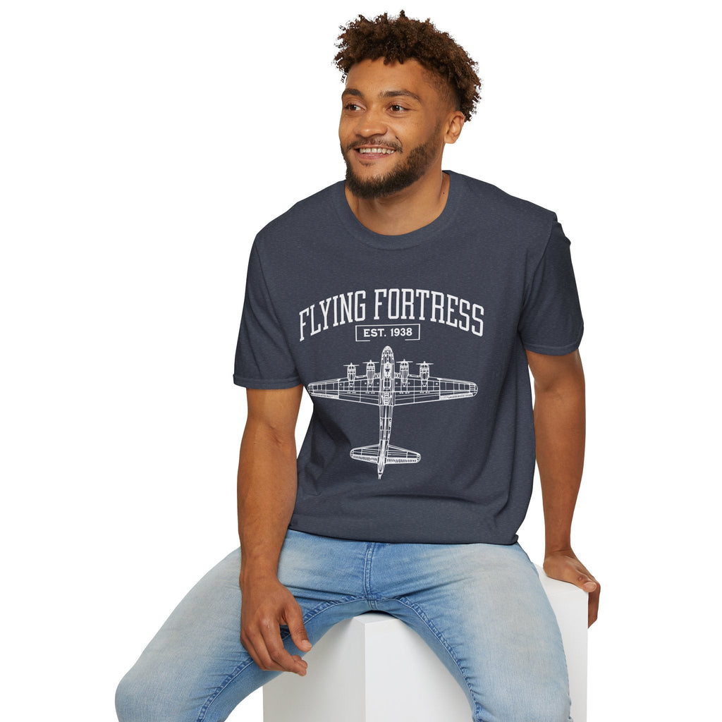B 17 Flying Fortress Premium WWII T Shirt Pilot gifts warbird t shirt