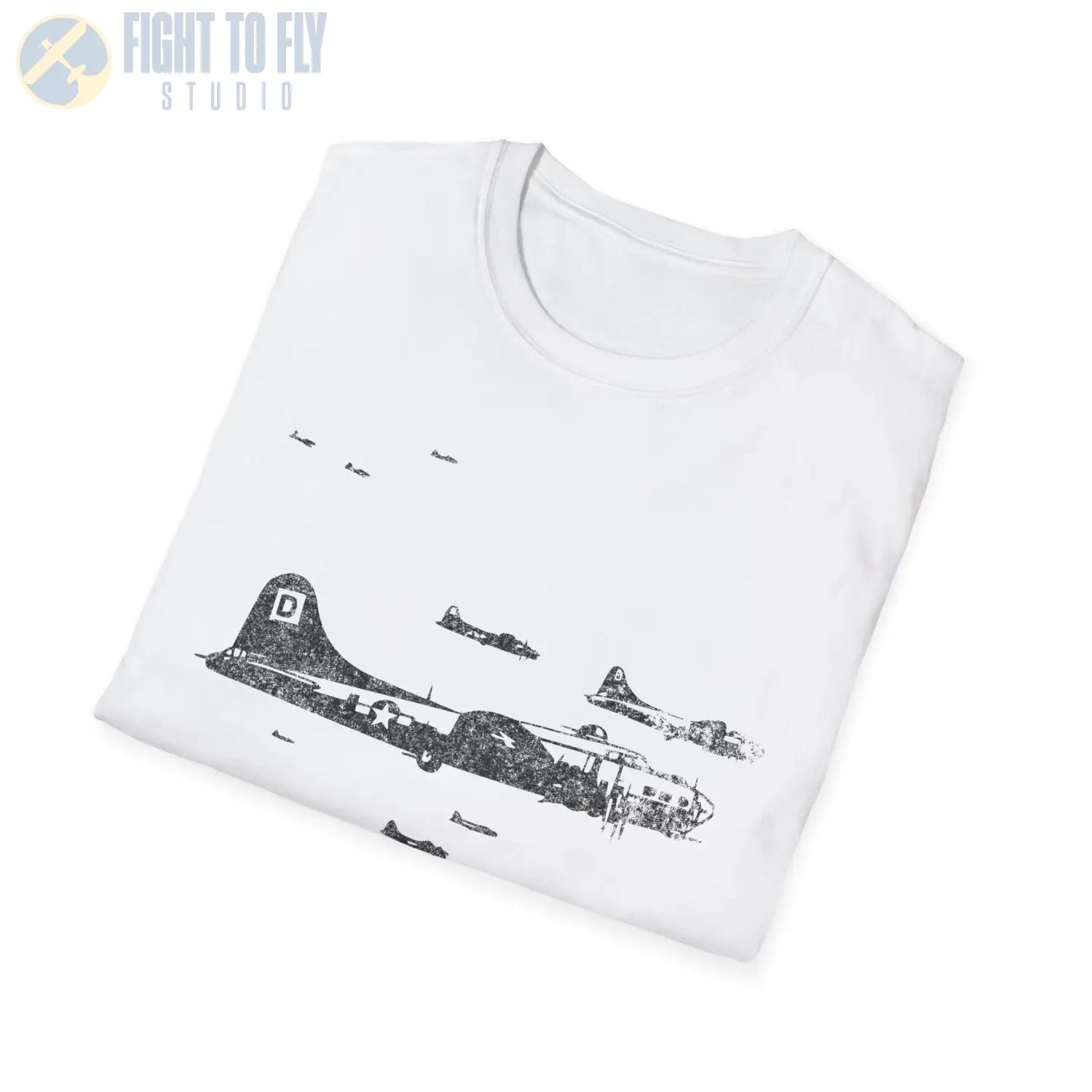 B-17 Flying Fortress “Wings of Strength” WWII T-Shirt - Pilot gifts - warbird t-shirt