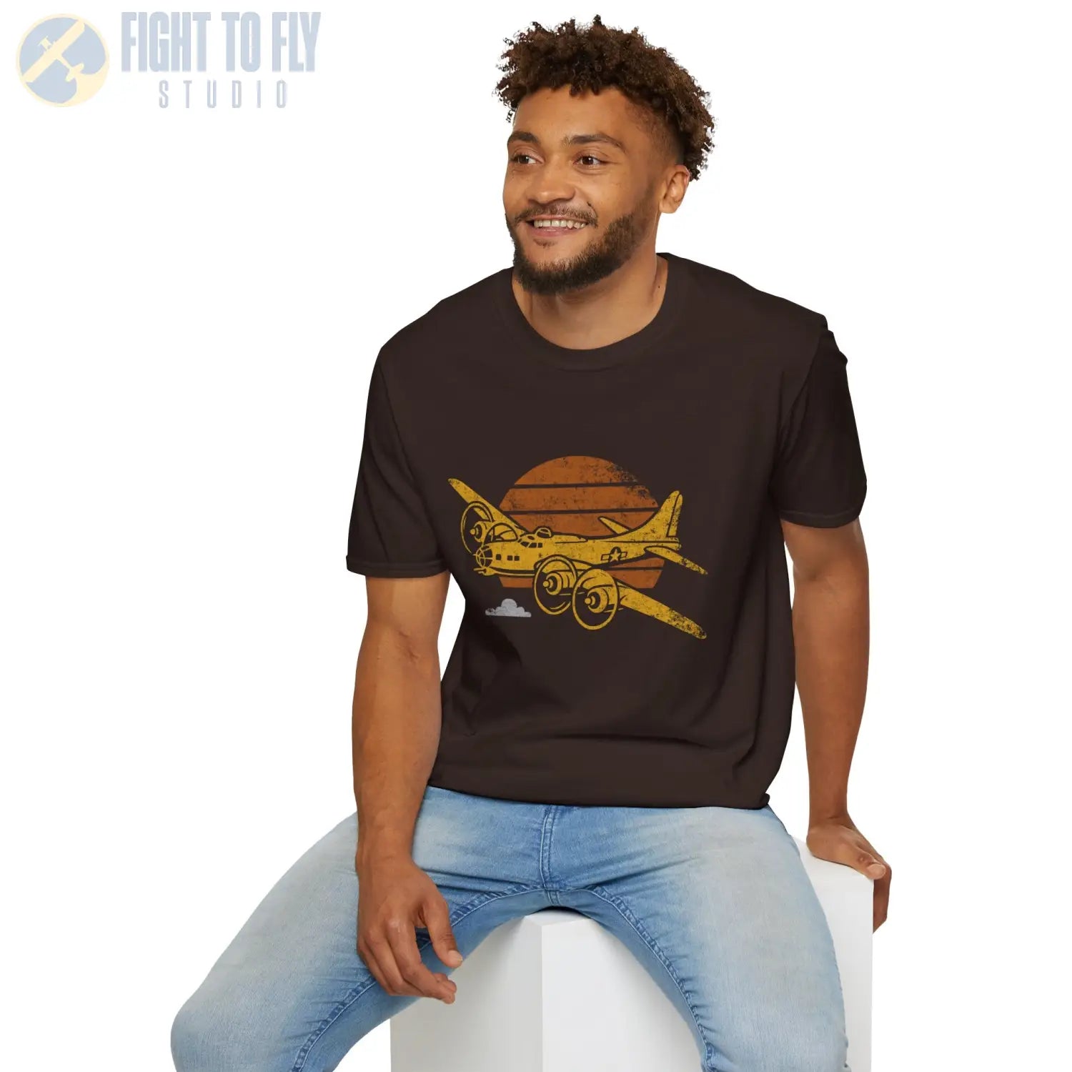 B-17G Flying Fortress “Retro Heritage” WWII T-Shirt - Pilot gifts - warbird t-shirt