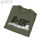 B-17G Flying Fortress Side Profile T-Shirt - Pilot gifts - WWII warbird t-shirt