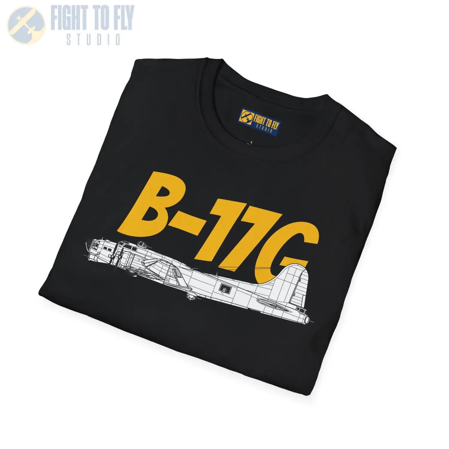 B-17G Flying Fortress Side Profile T-Shirt - Pilot gifts - WWII warbird t-shirt