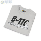 B-17G Flying Fortress Side Profile T-Shirt - Pilot gifts - WWII warbird t-shirt