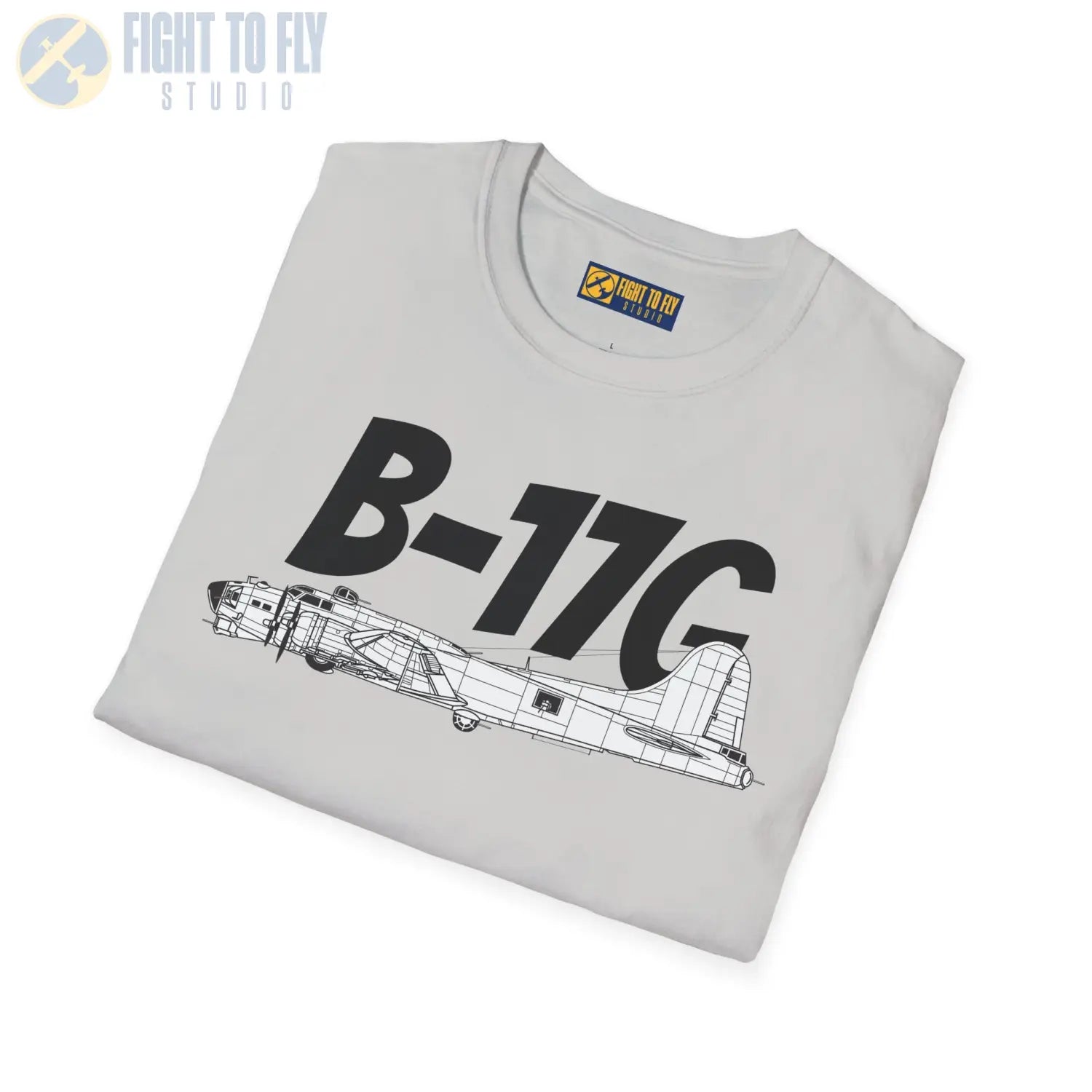B-17G Flying Fortress Side Profile T-Shirt - Pilot gifts - WWII warbird t-shirt