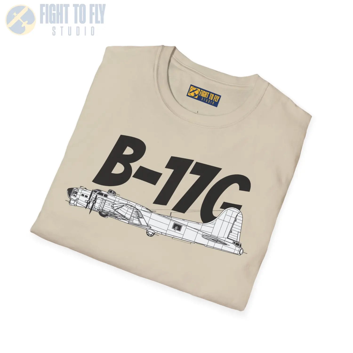 B-17G Flying Fortress Side Profile T-Shirt - Pilot gifts - WWII warbird t-shirt