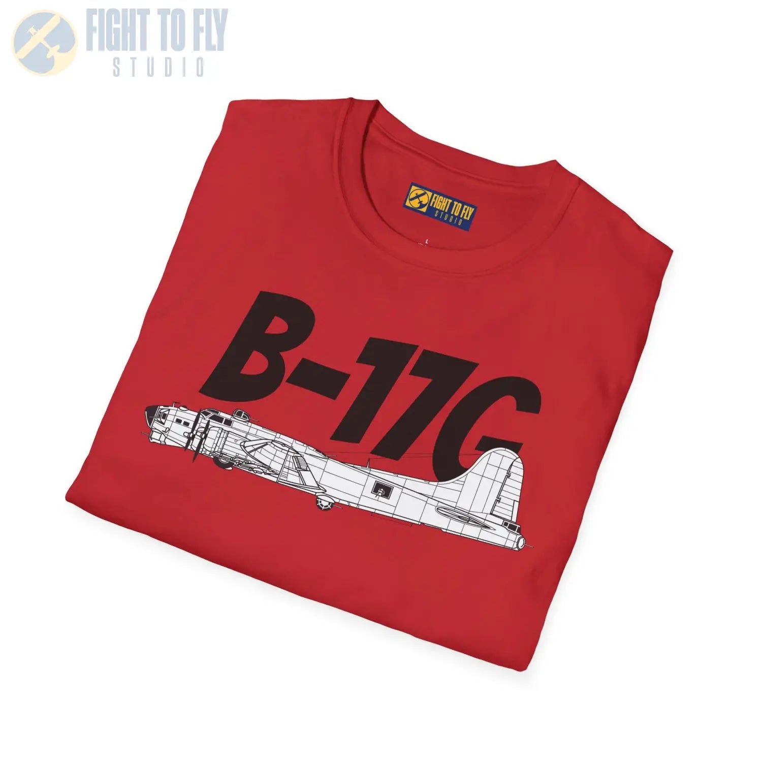 B-17G Flying Fortress Side Profile T-Shirt - Pilot gifts - WWII warbird t-shirt