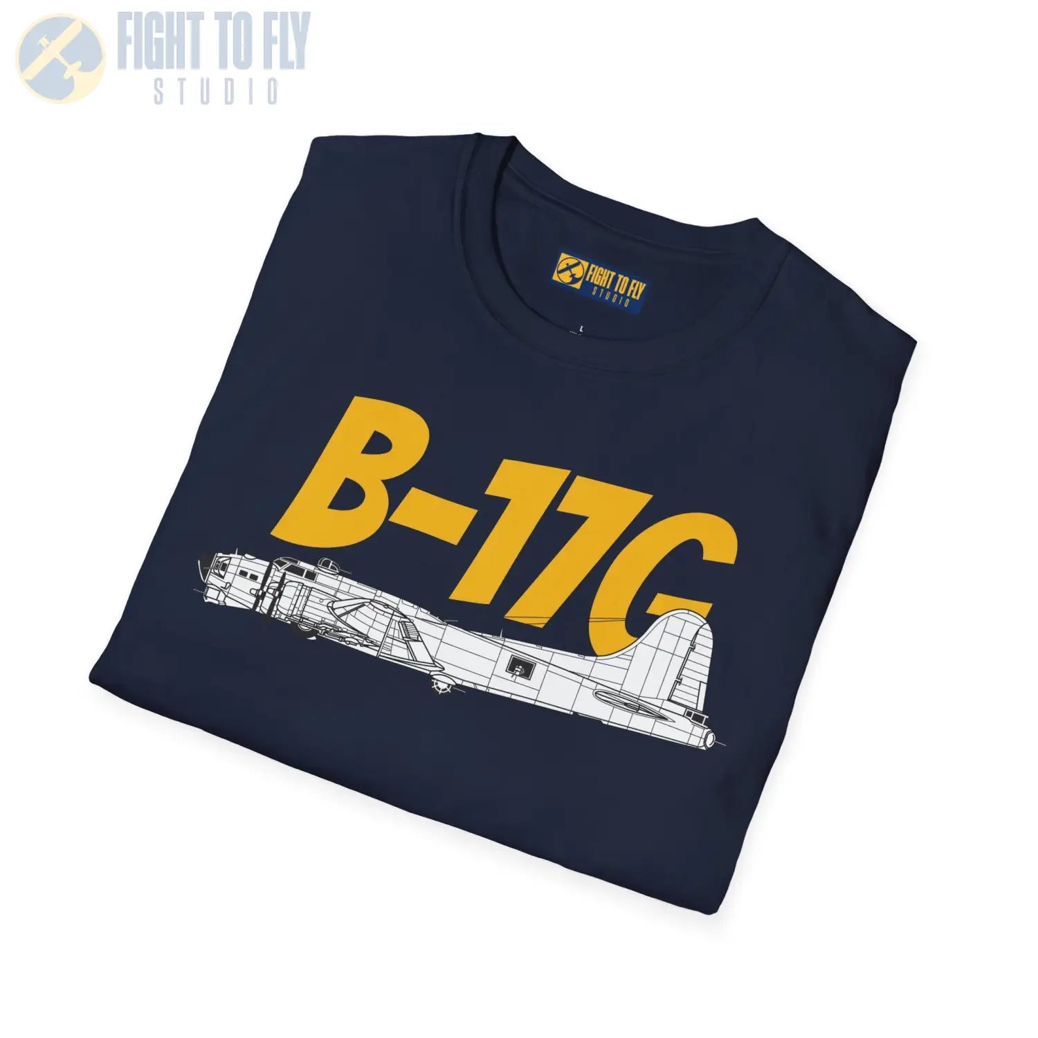 B-17G Flying Fortress Side Profile T-Shirt - Pilot gifts - WWII warbird t-shirt