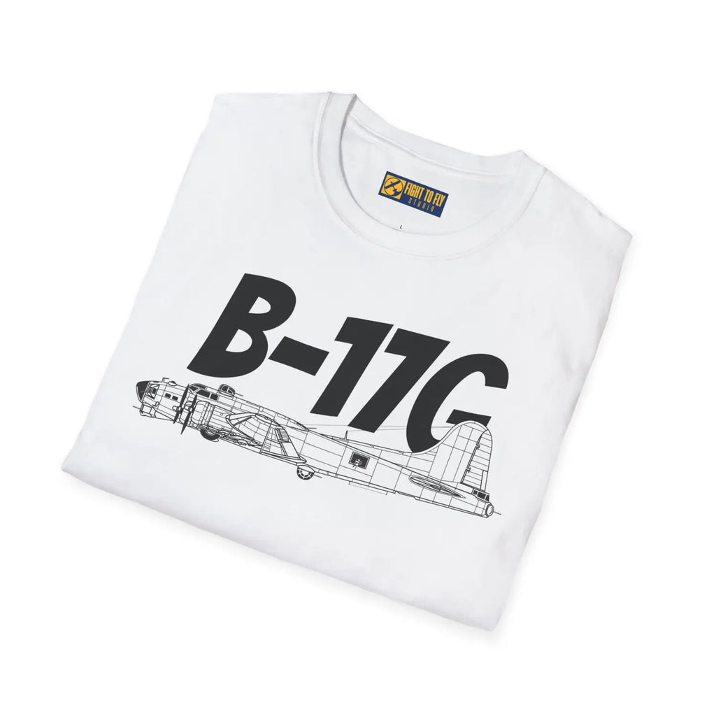 B-17G Flying Fortress Side Profile T-Shirt - Pilot gifts - WWII warbird t-shirt