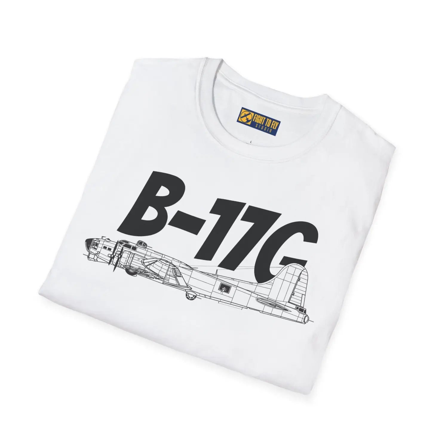 B-17G Flying Fortress Side Profile T-Shirt - Pilot gifts - WWII warbird t-shirt