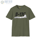 B-17G Flying Fortress Side Profile T-Shirt - Pilot gifts - WWII warbird t-shirt