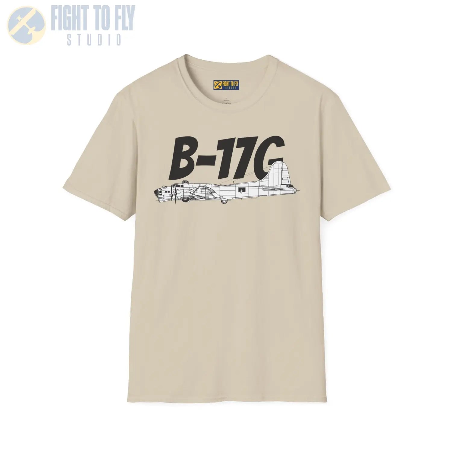 B-17G Flying Fortress Side Profile T-Shirt - Pilot gifts - WWII warbird t-shirt