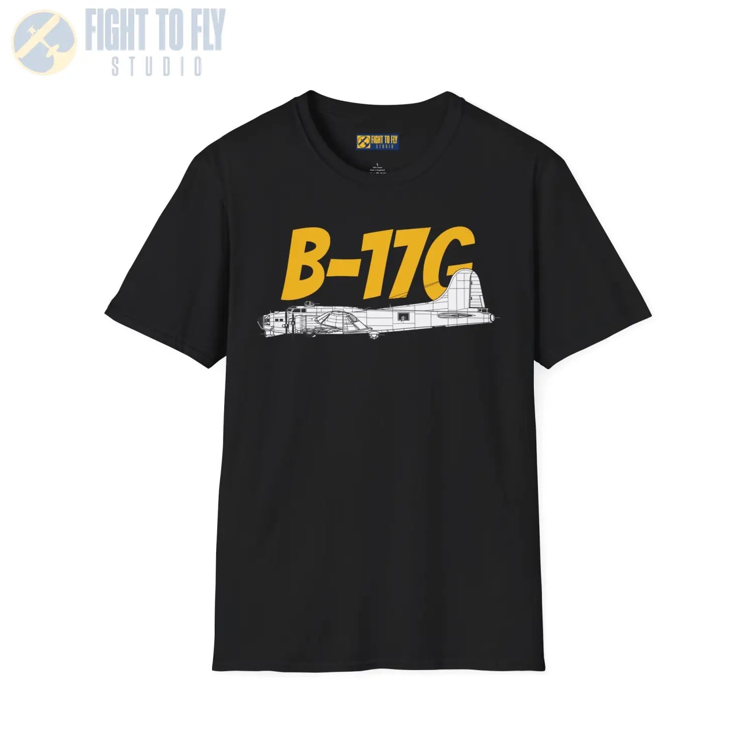 B-17G Flying Fortress Side Profile T-Shirt - Pilot gifts - WWII warbird t-shirt
