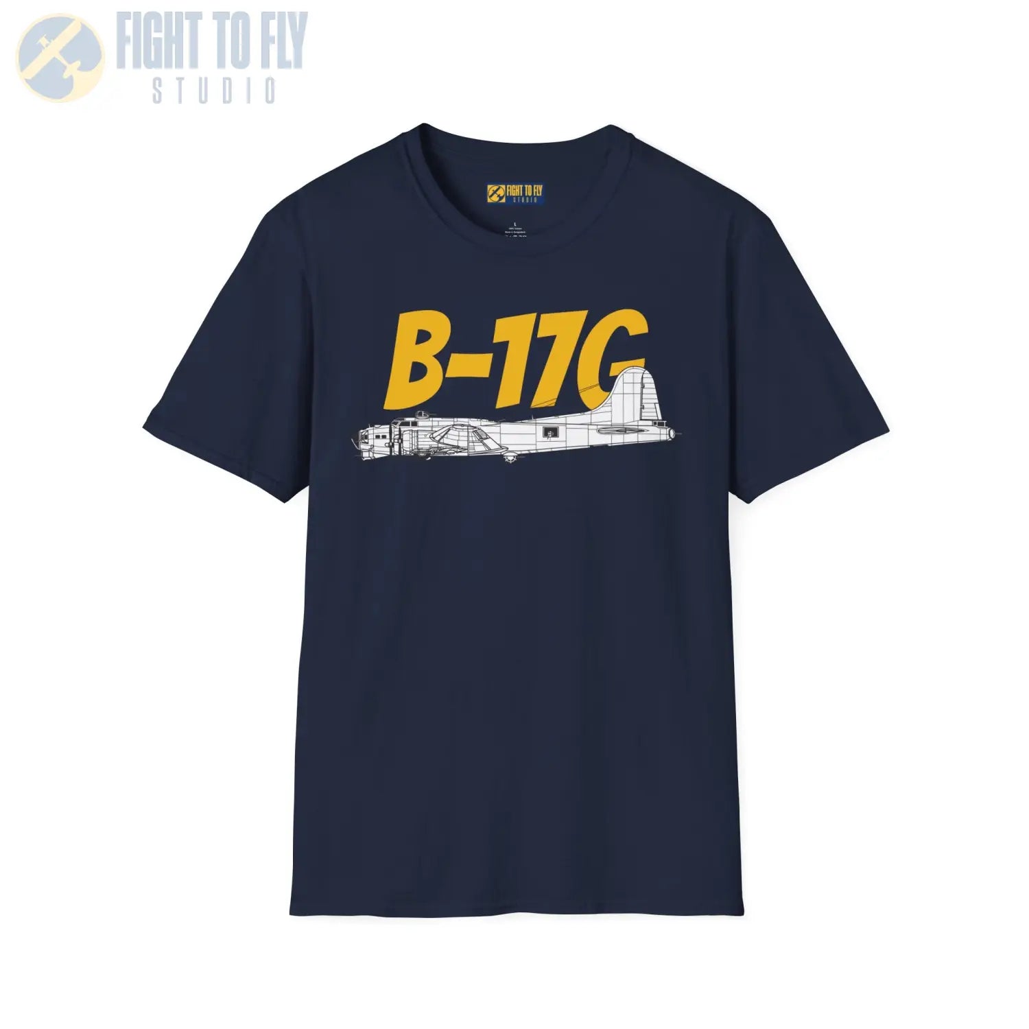 B-17G Flying Fortress Side Profile T-Shirt - Pilot gifts - WWII warbird t-shirt