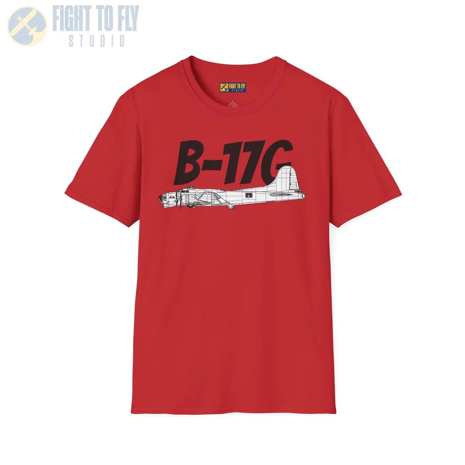 B-17G Flying Fortress Side Profile T-Shirt - Pilot gifts - WWII warbird t-shirt