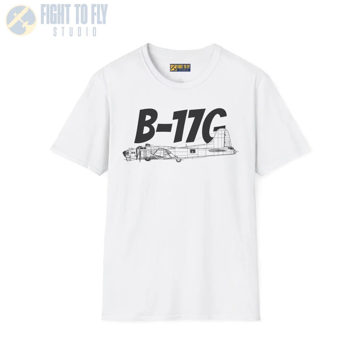 B-17G Flying Fortress Side Profile T-Shirt - Pilot gifts - WWII warbird t-shirt