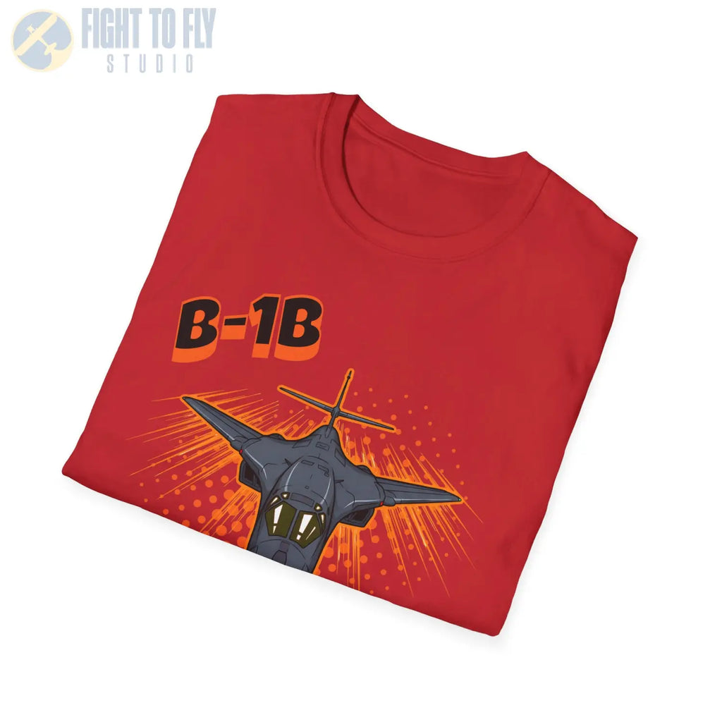 B-1B Lancer Comic Style T-Shirt - Pilot gifts - WWII warbird t-shirt
