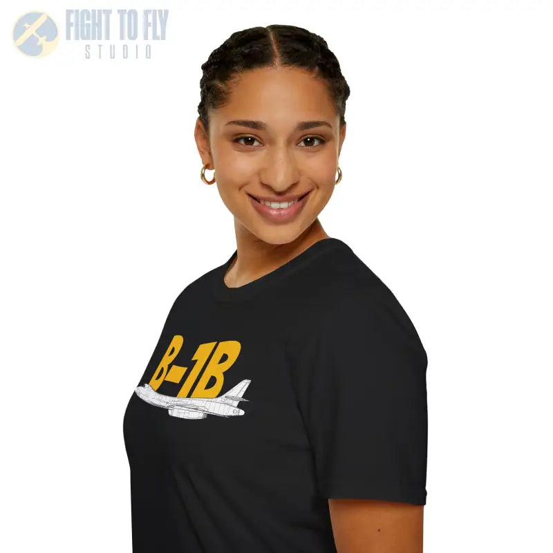 B-1B Side Profile T-Shirt – Variable Sweep Bomber Tee - Pilot gifts - WWII warbird t-shirt