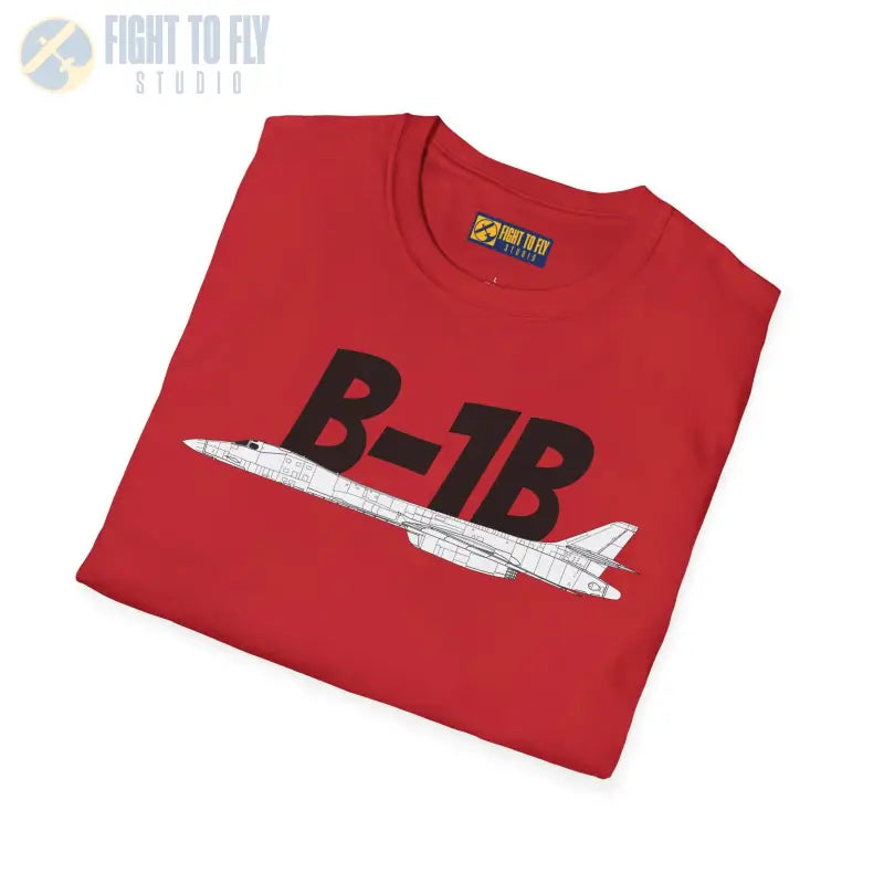 B-1B Side Profile T-Shirt – Variable Sweep Bomber Tee - Pilot gifts - WWII warbird t-shirt