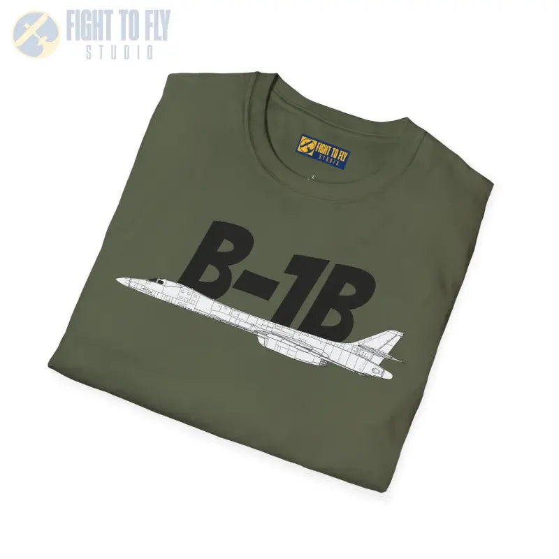 B-1B Side Profile T-Shirt – Variable Sweep Bomber Tee - Pilot gifts - WWII warbird t-shirt