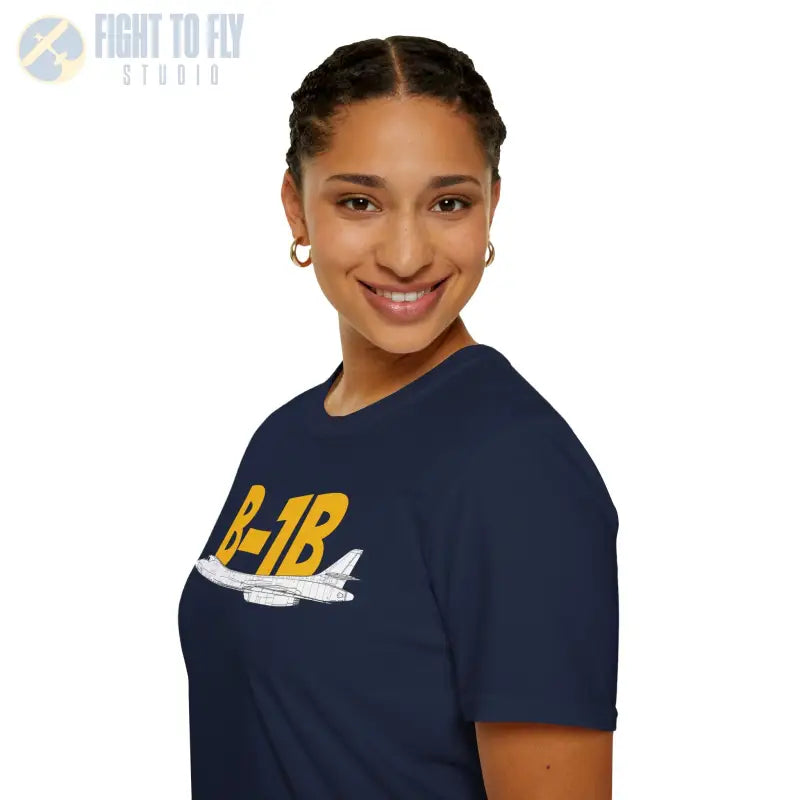 B-1B Side Profile T-Shirt – Variable Sweep Bomber Tee - Pilot gifts - WWII warbird t-shirt