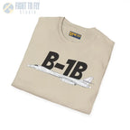 B-1B Side Profile T-Shirt – Variable Sweep Bomber Tee - Pilot gifts - WWII warbird t-shirt
