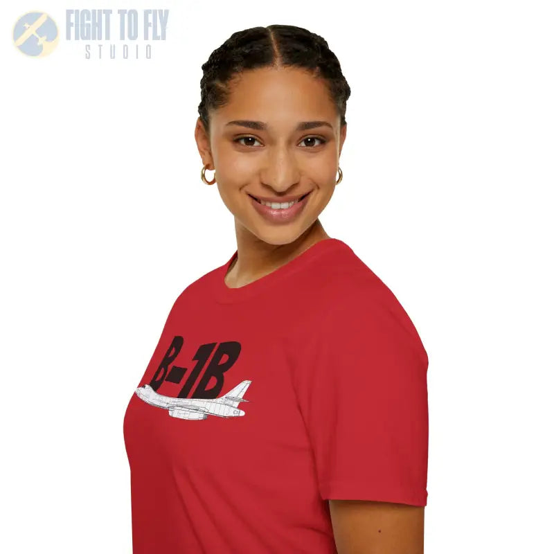 B-1B Side Profile T-Shirt – Variable Sweep Bomber Tee - Pilot gifts - WWII warbird t-shirt