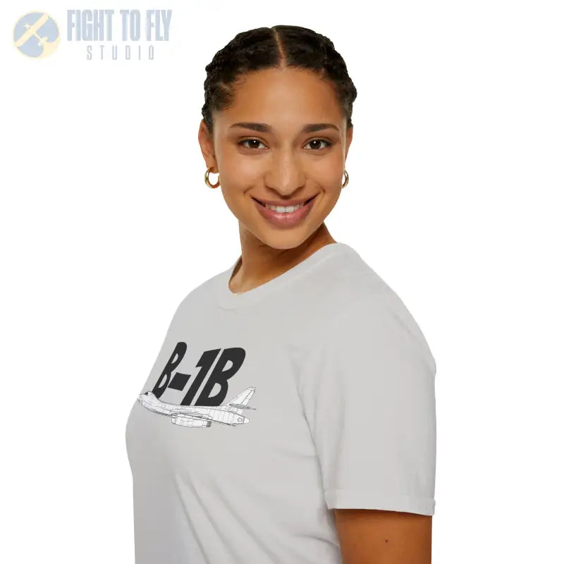 B-1B Side Profile T-Shirt – Variable Sweep Bomber Tee - Pilot gifts - WWII warbird t-shirt