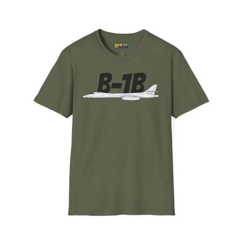 B-1B Side Profile T-Shirt – Variable Sweep Bomber Tee - Pilot gifts - WWII warbird t-shirt