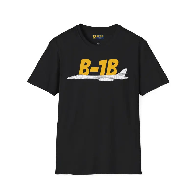 B-1B Side Profile T-Shirt – Variable Sweep Bomber Tee - Pilot gifts - WWII warbird t-shirt