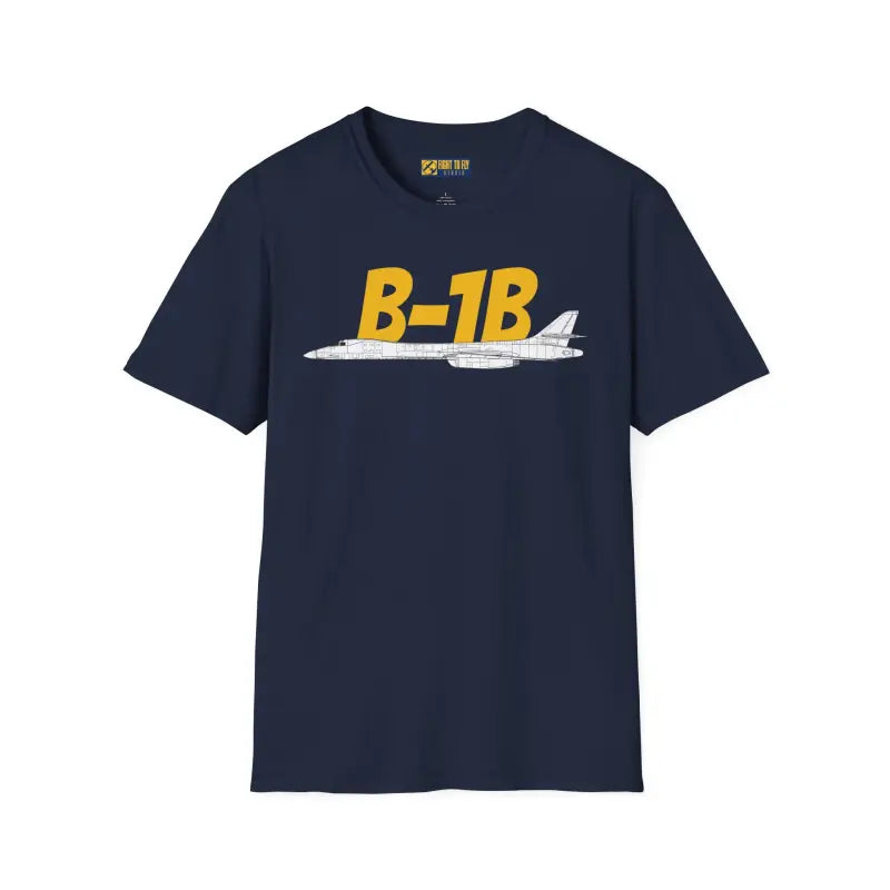 B-1B Side Profile T-Shirt – Variable Sweep Bomber Tee - Pilot gifts - WWII warbird t-shirt