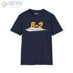 B-2 Spirit Stealth Bomber Side Profile T-Shirt - Pilot gifts - WWII warbird t-shirt