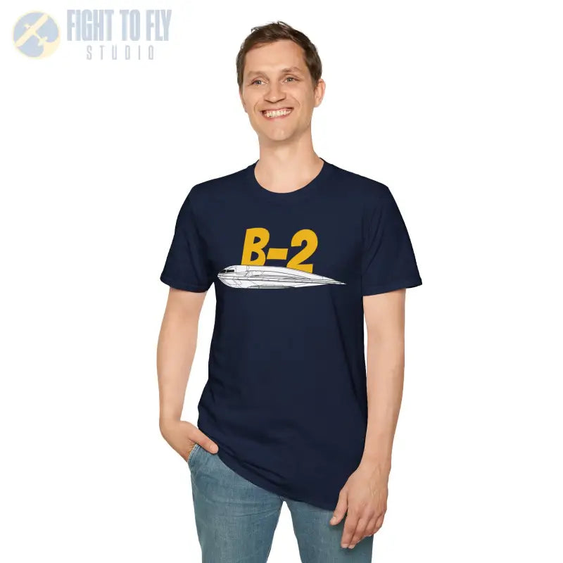 B-2 Side Profile T-Shirt – Stealth Bomber Tee - Pilot gifts - WWII warbird t-shirt