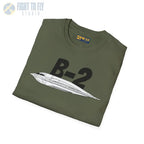 B-2 Spirit Stealth Bomber Side Profile T-Shirt - Pilot gifts - WWII warbird t-shirt