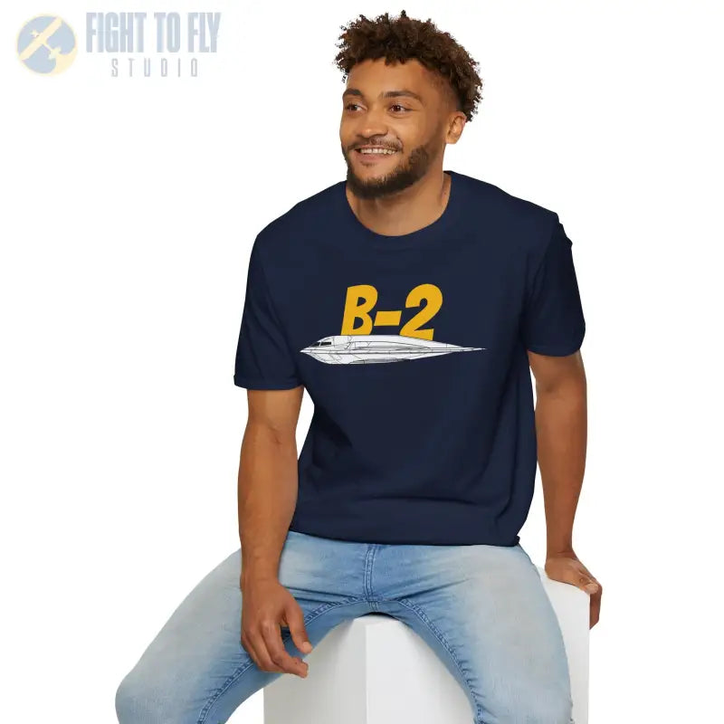 B-2 Side Profile T-Shirt – Stealth Bomber Tee - Pilot gifts - WWII warbird t-shirt